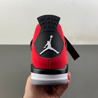 Mid Top Sneakers, Red Black Colorway, Lace Up Design, Casual Gift for Sneaker Fans