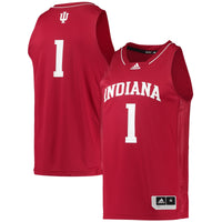 #1 Crimson Indiana Hoosiers Team Swingman Basketball Jersey