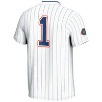 #1 Florida Gators Lightweight Softball Jersey - White
