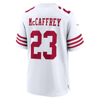 San Francisco 49ers Christian McCaffrey White 80th Anniversary Game Jersey