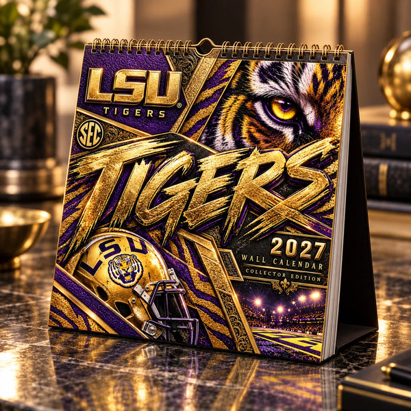 LSU Gilded Stripe - Tiger Gaze Calendar Cover - main