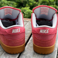 Low Top Sneakers, Coral Colorway, Lace Up Design, Casual Gift for Sneaker Fans