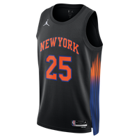 New York Knicks Statement Edition Jersey - Black - Mikal Bridges