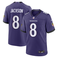 Baltimore Ravens Lamar Jackson Purple Team Game Jersey