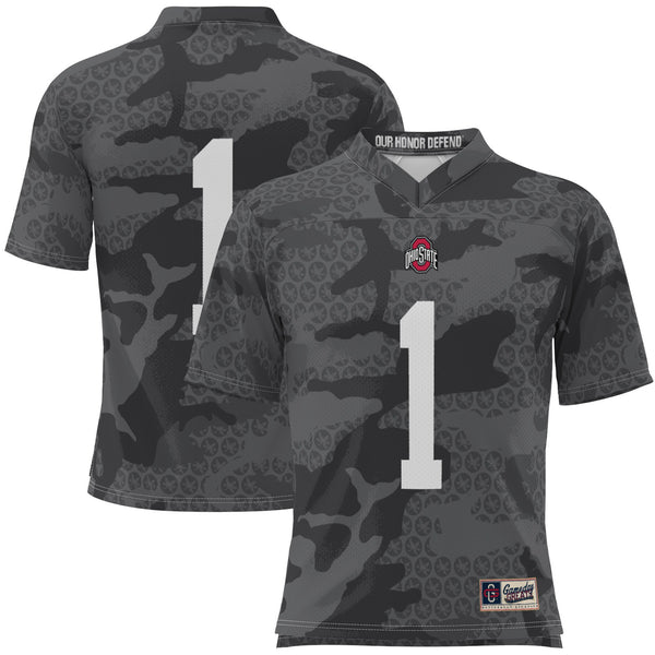 #1 Ohio State Buckeyes Camo Football Jersey - Black