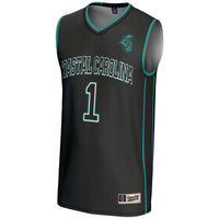 #1 Coastal Carolina Chanticleers Lightweight Basketball Jersey - Black