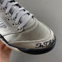 High Top Sneakers, Black Silver Colorway, Lace Up Design, Casual Gift for Sneaker Fans