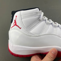 Low Top Sneakers, White Red Colorway, Patent Leather Footwear, Lace Up Design, Casual Gift for Sneaker Fans