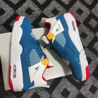 Basketball Shoes, Blue Colorway, Lace Up Design, Casual Gift for Shoe Lovers