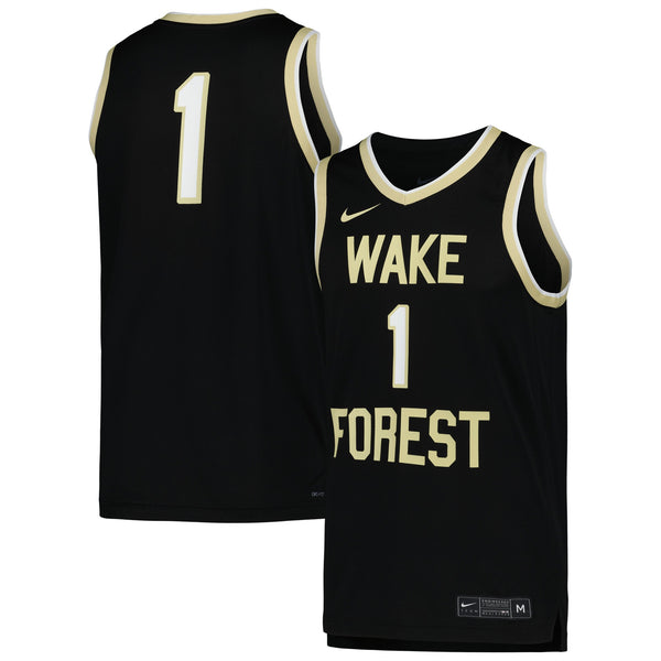 Black Wake Forest Demon Deacons Replica Basketball Jersey