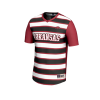 #1 Arkansas Razorbacks Lightweight Soccer Fashion Jersey - Cardinal