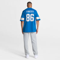 Detroit Lions Anthony Firkser Blue Team Game Jersey