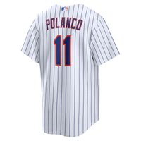 New York Mets Jorge Polanco White Home Replica Jersey