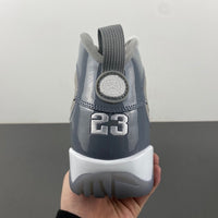 Retro High Top Sneakers, Gray Colorway, Lace Up Design, Casual Gift for Sneaker Fans