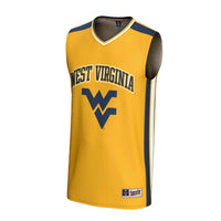 West Virginia Mountaineers Spirit Basketball Jersey - Gold