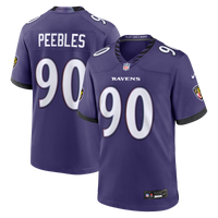 Baltimore Ravens Aeneas Peebles Purple Team Game Jersey
