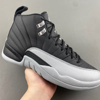 High Top Sneakers, Gray Black Colorway, Lace Up Design, Casual Gift for Sneaker Fans