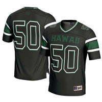 #1 Hawaii Rainbow Warriors Football Jersey - Black