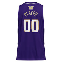 Washington Huskies Pick-A-Player NIL Basketball Jersey - Purple