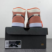 Mid Top Sneakers, White Black Pink Orange Colorway, Suede Footwear, Lace Up Design, Casual Gift for Sneaker Fans