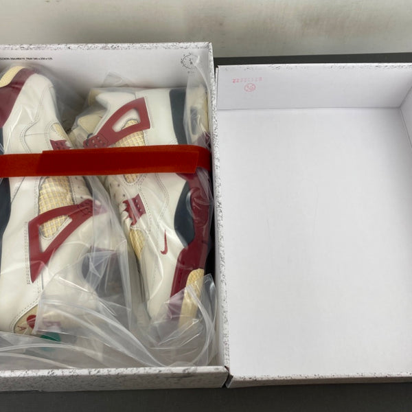 Low Top Sneakers, White Black Red Colorway, Lace Up Design, Casual Gift for Sneaker Fans