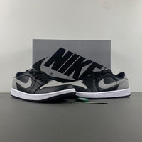 Low Top Sneakers, Black Gray Colorway, Lace Up Design, Casual Gift for Sneaker Fans