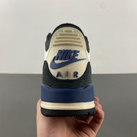 Low Top Sneakers, Blue White Black Colorway, Leather Footwear, Lace Up Design, Casual Gift for Sneaker Fans