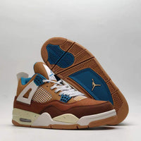 Sneakers, Brown Blue Colorway, Lace Up Design, Casual Gift for Sneaker Fans