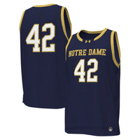 #42 Navy Notre Dame Fighting Irish Replica Basketball Jersey