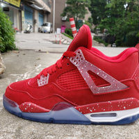 Sneakers, Red Blue Colorway, Lace Up Design, Casual Gift for Sneaker Fans