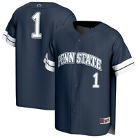 #1 Penn State Nittany Lions Lightweight Collegiate Baseball Fashion Jersey - Navy