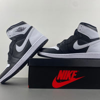 High Top Sneakers, White Black Colorway, Lace Up Design, Casual Gift for Sneaker Fans
