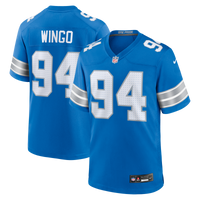 Detroit Lions Mekhi Wingo Blue Team Game Jersey