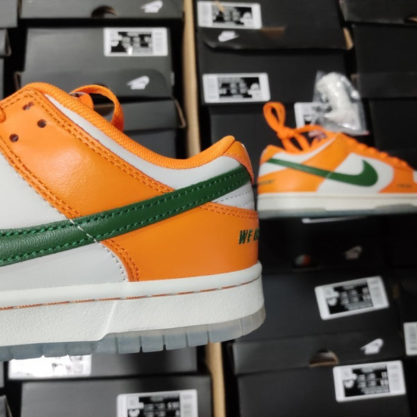 Low Top Sneakers, White Orange Colorway, Lace Up Design, Casual Gift for Sneaker Fans
