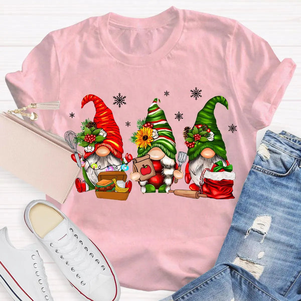 Humorous Cafeteria Holiday Graphic Tee, School Lunch Lady Santa Claus Christmas T-Shirt, Festive School Staff Shirt, Xmas Lun
