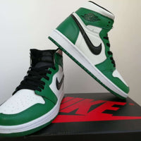 Sneakers, White Green Colorway, Lace Up Design, Casual Gift for Sneaker Fans