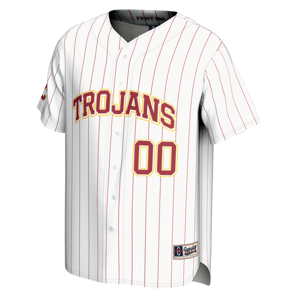 USC Trojans NIL Pick-A-Player Baseball Lightweight Jersey - White