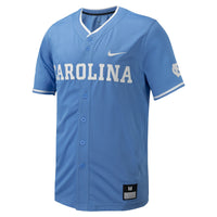 Carolina Blue North Carolina Tar Heels Replica Full-Button Baseball Jersey
