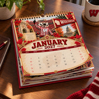 WIS Tradition Stacked High - Collegiate Scrapbook Wall Calendar
