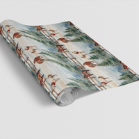 Winter Equestrian Gift Wrap, American Quarter Horse Wrapping Paper, Snowy Horse Holiday Paper Roll, Quarter Horse Christmas Wrapping Paper