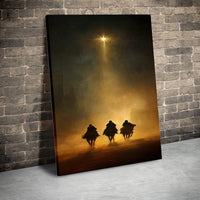 Three Wise Men Canvas Print, Nativity Scene Canvas Wall Art, Star of Bethlehem Canvas Art, Religious Christian Wall Art, Christmas Present