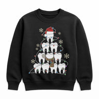 Tooth Tree Holiday Sweatshirt, Dentist Christmas Sweatshirt, Humorous Dental Hygienist Sweatshirt, Dental Assistant Crewneck, Xmas Present
