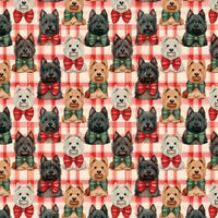 Plaid Dog Gift Wrap, Scottish Terrier Christmas Wrapping Paper, Scottie Holiday Gift Wrap, Festive Dog Lover Present Paper, Tartan Present Wrap