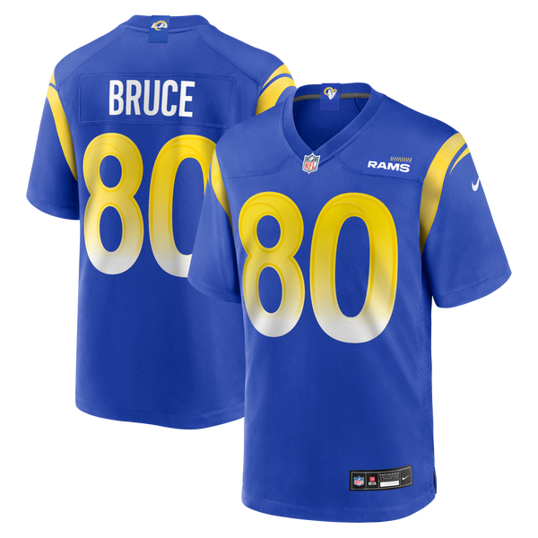 Los Angeles Rams Isaac Bruce Royal Game Retired Player Jersey