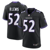 Baltimore Ravens Ray Lewis Black Alternate Retired Player Game Jersey