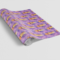 Festive Holiday Gift Wrap Roll, Watercolor Candle Glow Christmas Wrapping Paper, Religious Xmas Wrapping Paper, Church Gift Wrapping Paper