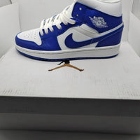 Sneakers, Blue White Colorway, Lace Up Design, Casual Gift for Sneaker Fans