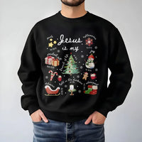 Religious Scripture Winter Crewneck, Jesus Is My Greatest Present Christmas Sweatshirt, Christian Bible Verse Holiday Pullover Sweater