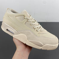 Low Top Sneakers, Cream White Colorway, Lace Up Design, Casual Gift for Sneaker Fans