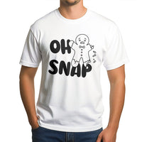 Humorous Christmas Pun T-Shirt, Oh Snap Gingerbread T-Shirt, Adorable Holiday Baking Graphic Tee, Winter Cookie Lover T-Shirt, Xmas Baker Present